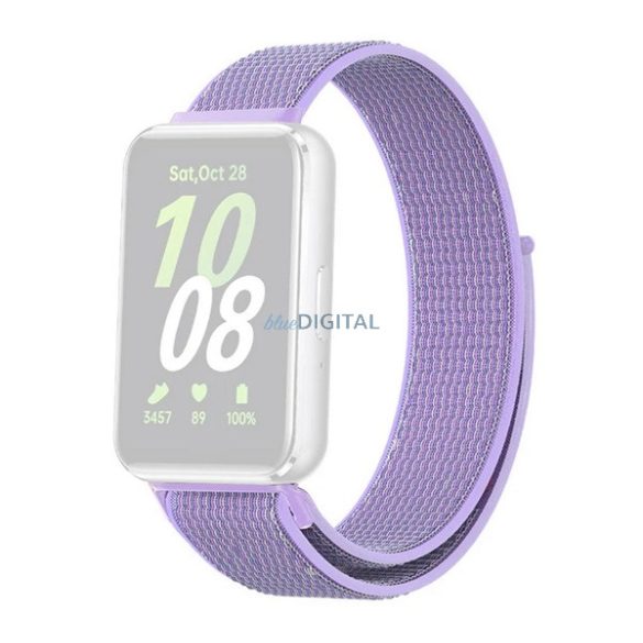 Pótszíj (egyedi méret, nylon, tépőzáras, légáteresztő) LILA Samsung Galaxy Fit 3