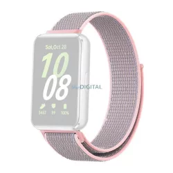   Pótszíj (egyedi méret, nylon, tépőzáras, légáteresztő) RÓZSASZÍN Samsung Galaxy Fit 3