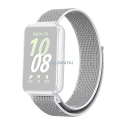   Pótszíj (egyedi méret, nylon, tépőzáras, légáteresztő) VILÁGOSSZÜRKE Samsung Galaxy Fit 3