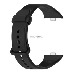   Pótszíj (egyedi méret, szilikon) FEKETE Xiaomi Smart Band 9 Pro