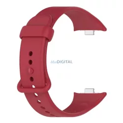   Pótszíj (egyedi méret, szilikon) PIROS Xiaomi Smart Band 9 Pro