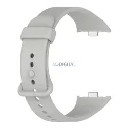   Pótszíj (egyedi méret, szilikon) VILÁGOSSZÜRKE Xiaomi Smart Band 9 Pro