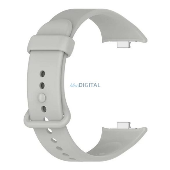 Pótszíj (egyedi méret, szilikon) VILÁGOSSZÜRKE Xiaomi Smart Band 9 Pro