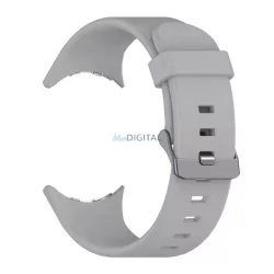   Pótszíj (egyedi méret, szilikon) VILÁGOSSZÜRKE Google Pixel Watch 3 45mm