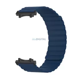   Pótszíj (egyedi méret, szilikon, 3D, mágneses) SÖTÉTKÉK Amazfit T-Rex 3