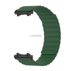   Pótszíj (egyedi méret, szilikon, 3D, mágneses) SÖTÉTZÖLD Amazfit T-Rex 3