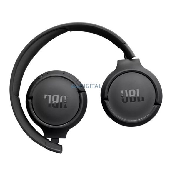 JBL TUNE 525BT bluetooth fejhallgató SZTEREO (v5.3, mikrofon, multipoint, összehajtható) FEKETE