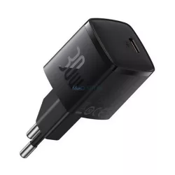   BASEUS CUBE PRO hálózati töltő Type-C aljzat (30W, GaN5, PD gyorstöltő) FEKETE