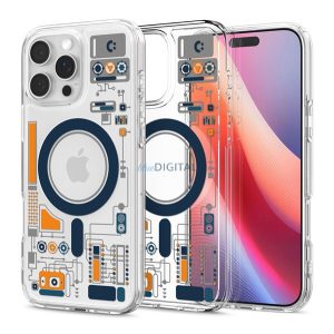 SPIGEN ULTRA HYBRID MAG ANALOGUE műanyag telefonvédő (ütésállóság, légpárnás keret, MagSafe) ÁTLÁTSZÓ Apple iPhone 16 Pro