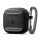 SPIGEN RUGGED ARMOR szilikon tok (ütésállóság, karabíner, karbon minta) FEKETE Apple AirPods 4