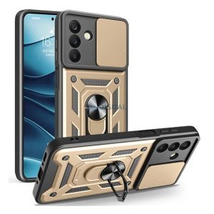 Defender szilikon telefonvédő (ütésállóság, tartógyűrű, kameravédő) ARANY Samsung Galaxy A26 5G (SM-A266)