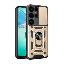   Defender szilikon telefonvédő (ütésállóság, tartógyűrű, kameravédő) ARANY Samsung Galaxy S25 Ultra (SM-S938)
