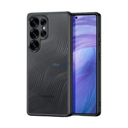  DUX DUCIS AIMO szilikon telefonvédő (ütésállóság, kameravédő, matt, hullám) FEKETE Samsung Galaxy S25 Ultra (SM-S938)