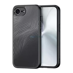   DUX DUCIS AIMO szilikon telefonvédő (ütésállóság, kameravédő, matt, hullám) FEKETE iPhone 16e