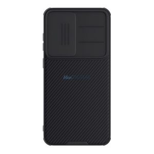 NILLKIN CAMSHIELD PRO szilikon telefonvédő (ütésállóság, kameravédő, csíkos) FEKETE Samsung Galaxy S25 (SM-S931)