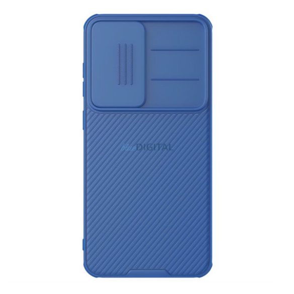 NILLKIN CAMSHIELD PRO szilikon telefonvédő (ütésállóság, kameravédő, csíkos) SÖTÉTKÉK Samsung Galaxy S25 Plus (SM-S936)