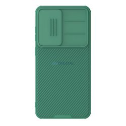   NILLKIN CAMSHIELD PRO szilikon telefonvédő (ütésállóság, kameravédő, csíkos) SÖTÉTZÖLD Samsung Galaxy S25 (SM-S931)