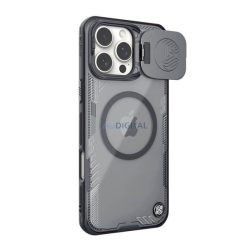   NILLKIN ICEBLADE PROP szilikon telefonvédő (ütésállóság, kameravédő, kitámasztó, MagSafe) FEKETE Apple iPhone 16 Pro
