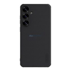   NILLKIN SUPER FROSTED PRO műanyag telefonvédő (ütésállóság, gumírozott, érdes felület) FEKETE Samsung Galaxy S25 (SM-S931)