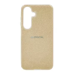   Szilikon telefonvédő (műanyag belső, csillogó hátlap) ARANY Samsung Galaxy S25 Plus (SM-S936)
