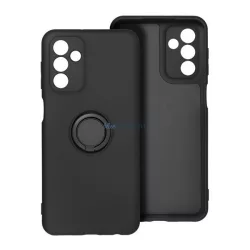   Szilikon telefonvédő (tartógyűrű, mikrofiber plüss belső, mágneses, kameravédő) FEKETE Samsung Galaxy S25 Plus (SM-S936)