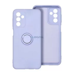   Szilikon telefonvédő (tartógyűrű, mikrofiber plüss belső, mágneses, kameravédő) LILA Samsung Galaxy S25 Plus (SM-S936)