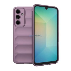 Szilikon telefonvédő (ütésállóság, kameravédő, 3D) LILA Samsung Galaxy A26 5G (SM-A266)