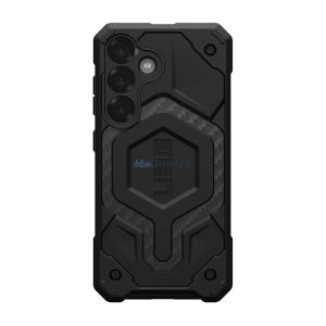 UAG MONARCH PRO szilikon telefonvédő (erős ütésállóság, textil minta, MagSafe) FEKETE Samsung Galaxy S25 (SM-S931)