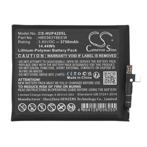 CAMERON SINO Li-Polymer akku (3.85V / 3750mAh, Huawei HB536378EEW kompatibilis) FEKETE Huawei P40 Pro 5G