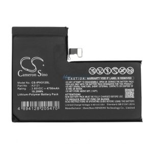 CAMERON SINO Li-Polymer akku (3.85V / 4750mAh, Apple A3121 kompatibilis) FEKETE Apple iPhone 15 Pro Max