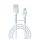 DEVIA KINTONE adatkábel (USB - lightning, 10W, gyorstöltő, 100cm, cipőfűző) FEHÉR DEVIA KINTONE adatkábel (USB - lightning, 10W, gyorstöltő, 100cm, cipőfűző) FEHÉR