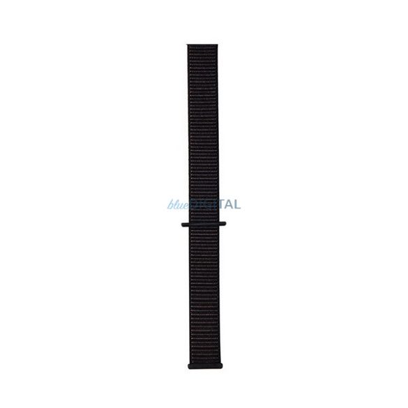 DEVIA DELUXE SPORT3 pótszíj (egyedi méret, nagy, textil, állítható) FEKETE Apple Watch Series 5 44mm, Watch Series 4 44mm, Watch Series 3 42mm