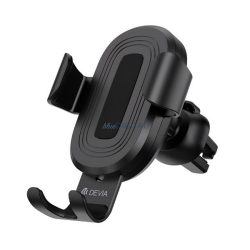   DEVIA GRAVITY autós tartó (szellőzőre, gravitációs, 360°, 10W, wireless, 4-6.5" méret) FEKETE