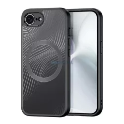   DUX DUCIS AIMO szilikon telefonvédő (ütésállóság, kameravédő, MagSafe, hullám) FEKETE iPhone 16e