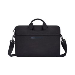   DEVIA JUSTYLE kézitáska álló LAPTOP/NOTEBOOK/TABLET (univerzális, textil, kézpánt, 13-14,2" méret) FEKETE