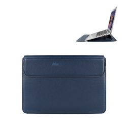   DEVIA tok fekvő, bőr hatású LAPTOP/NOTEBOOK/TABLET (univerzális, asztali tartó, ultravékony, 16" méret) SÖTÉTKÉK