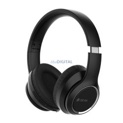   DEVIA KINTONE bluetooth fejhallgató SZTEREO (v5.2, mikrofon, zajszűrő, összehajtható) FEKETE