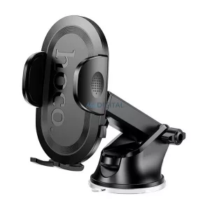 HOCO E85 bluetooth FM transmitter 2 USB+Type-C aljzat (v5.4, 20W, gyorstöltő, LED kijelző) FEKETE