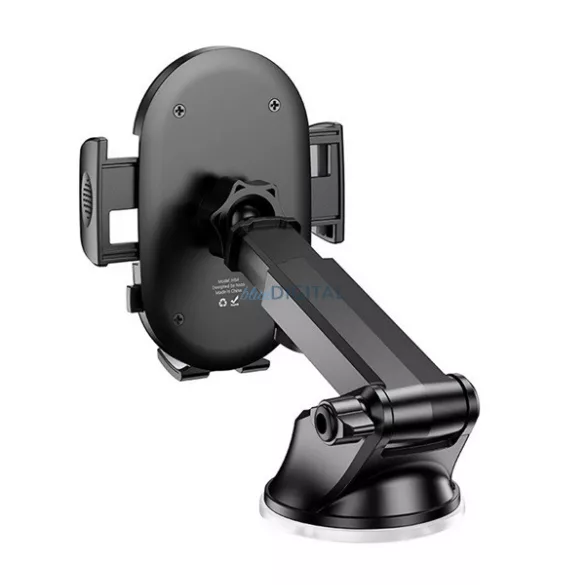 HOCO E85 bluetooth FM transmitter 2 USB+Type-C aljzat (v5.4, 20W, gyorstöltő, LED kijelző) FEKETE