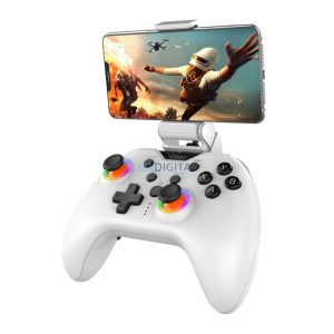 IPEGA vezeték nélküli kontroller (v5.1, 500mAh akku, RGB, iOS/Android/PC/PS3/PS4/Nintendo Switch kompatibilis) FEHÉR