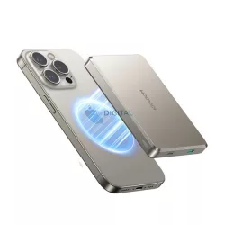   JOYROOM JR-PBM08 PRO vésztöltő Type-C aljzat (10000mAh, 25W, PD gyorstöltő, LED jelzés) TITÁNIUM