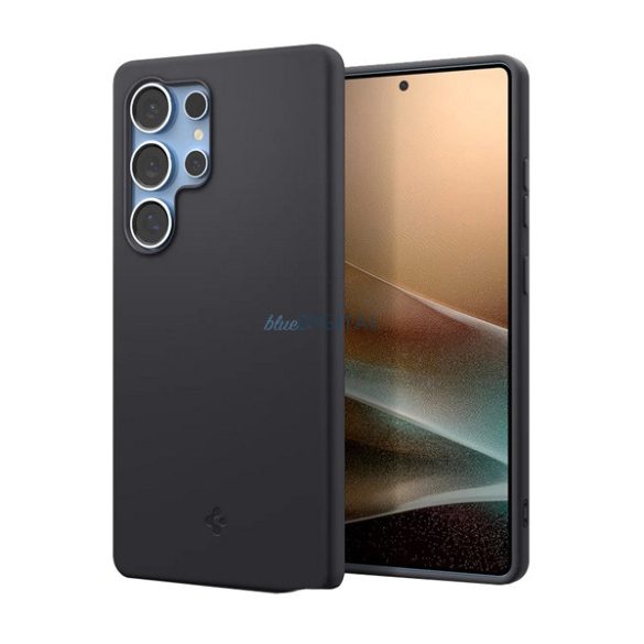 SPIGEN SILICONE FIT MAG szilikon telefonvédő (ütésállóság, MagSafe) FEKETE Samsung Galaxy S25 Ultra (SM-S938)