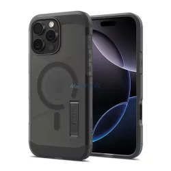   SPIGEN TOUGH ARMOR MAG T műanyag telefonvédő (ütésállóság, kitámasztó, MagSafe, matt) FEKETE Apple iPhone 16 Pro Max