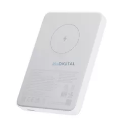  XIAOMI MAGNETIC vésztöltő Type-C aljzat (5000mAh, 20W, gyorstöltő, wireless) FEHÉR