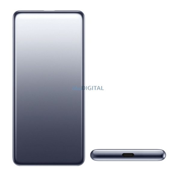 XIAOMI ULTRA SLIM vésztöltő Type-C aljzat (5000mAh, 20W, gyorstöltő) FEKETE