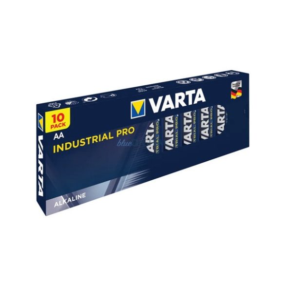 VARTA INDUSTRIAL PRO tartós elem (AA, R6, 1.5V, alkáli) 10db/csomag