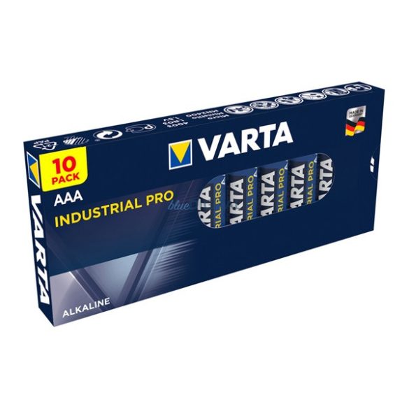 VARTA INDUSTRIAL PRO tartós elem (AAA, R3, 1.5V, alkáli) 10db/csomag