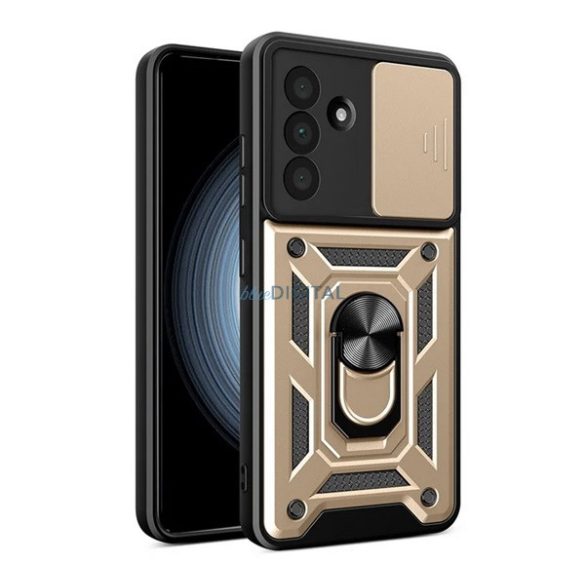 Defender szilikon telefonvédő (ütésállóság, tartógyűrű, kameravédő) ARANY Samsung Galaxy A56 5G (SM-A566)