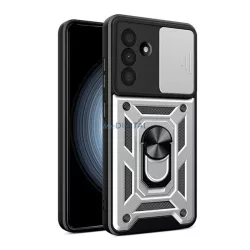  Defender szilikon telefonvédő (ütésállóság, tartógyűrű, kameravédő) EZÜST Samsung Galaxy A56 5G (SM-A566)