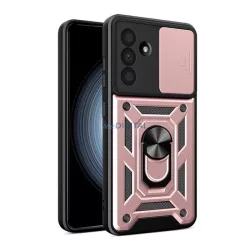   Defender szilikon telefonvédő (ütésállóság, tartógyűrű, kameravédő) ROZÉARANY Samsung Galaxy A56 5G (SM-A566)